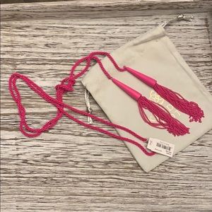 Kendra Scott Phara Lariat Necklace Matte Magenta